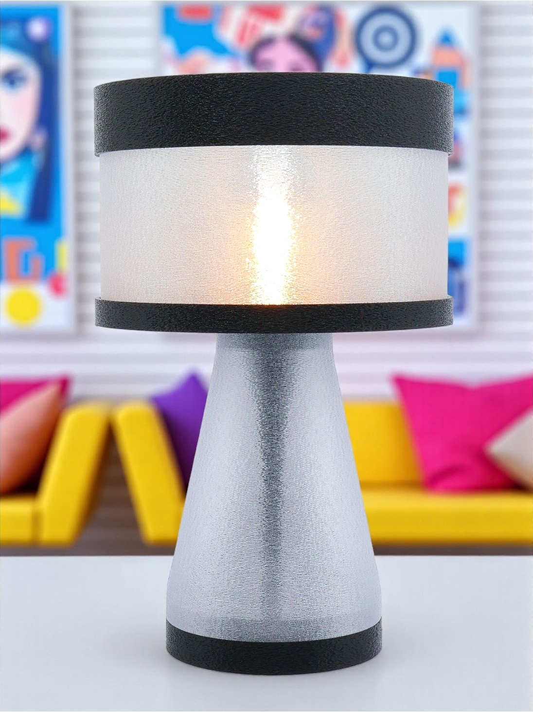 Meredith – Lampe à poser en impression 3D – Disponible en toutes couleurs POP