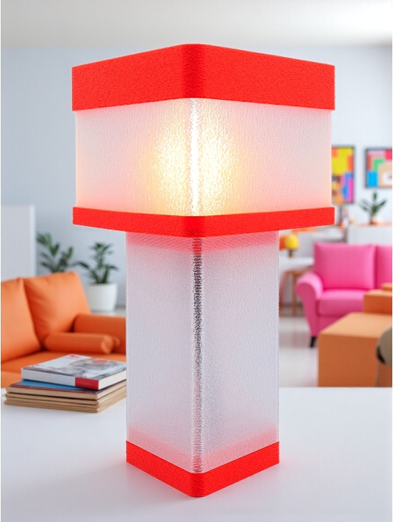 Maelle – Lampe à poser en impression 3D – Disponible en toutes couleurs POP