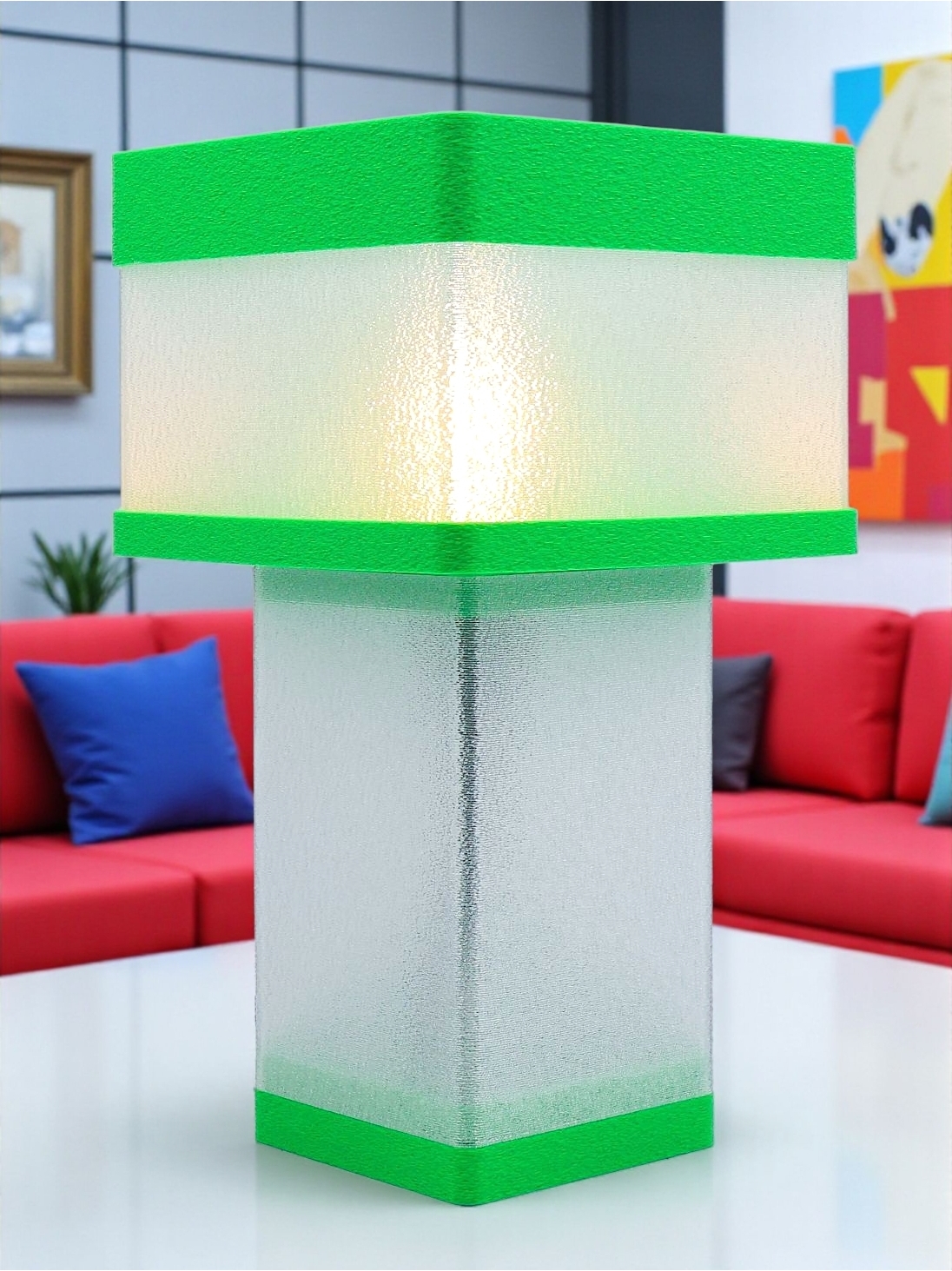 Priscilla – Lampe à poser en impression 3D – Disponible en toutes couleurs POP