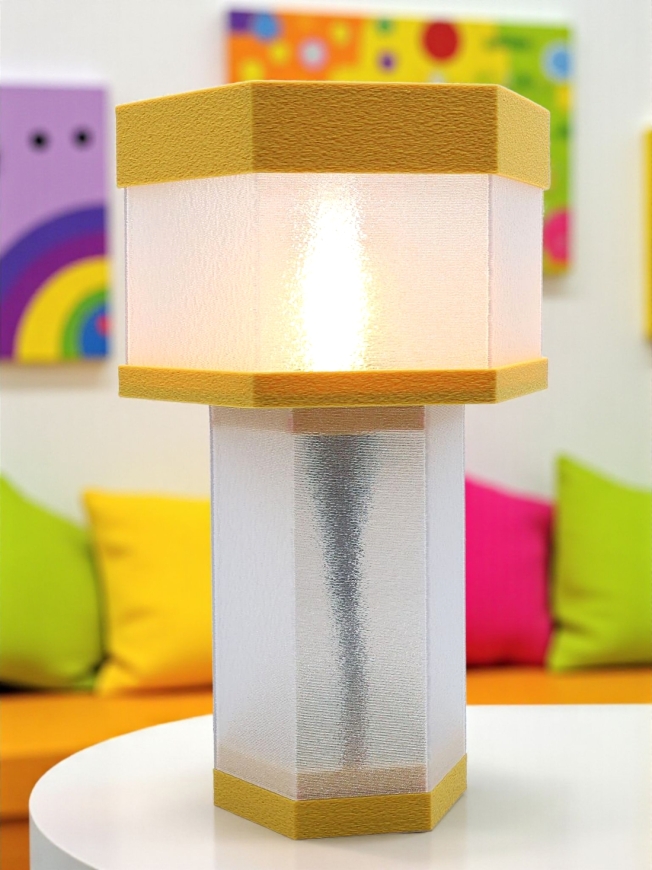 Jacqueline – Lampe à poser en impression 3D – Disponible en toutes couleurs POP