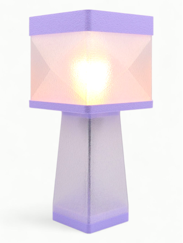 Isabelle – Lampe à poser design, Couleurs PASTEL, Équilibre – Luminaire haut de gamme en impression 3D