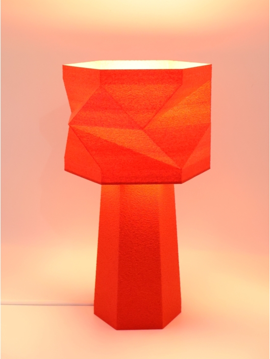 Lampe à poser Alizée – Design facetté granit, fabrication française