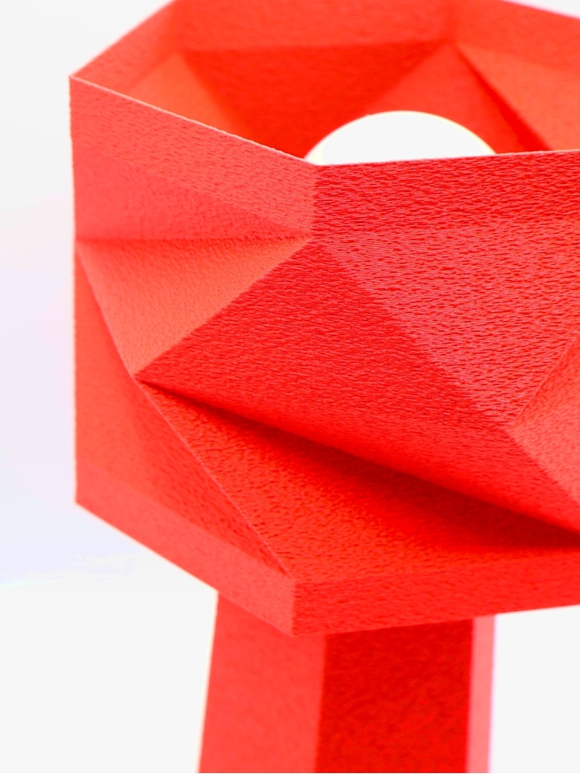 Lampe à poser Alizée – Design facetté granit, fabrication française