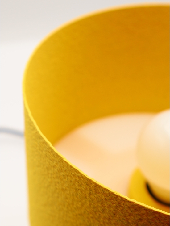 Lampe à poser Daphné – Lampe granit cylindrique, douille E14