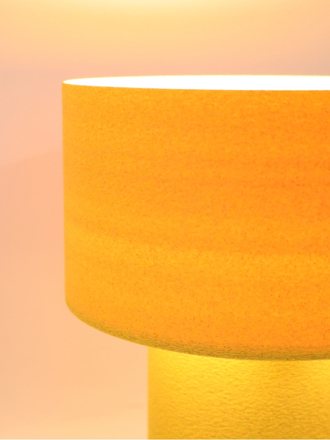 Lampe à poser Daphné – Lampe granit cylindrique, douille E14