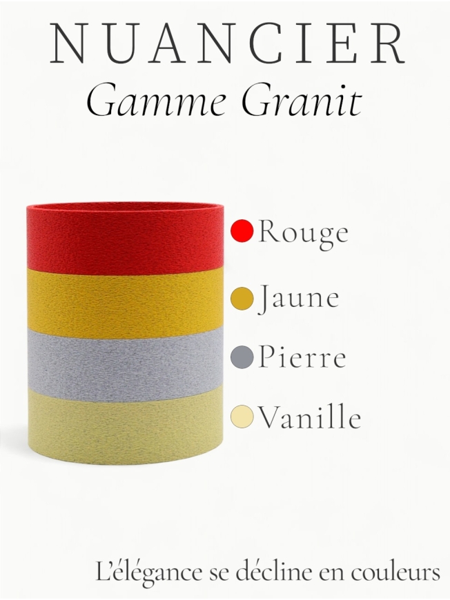 Lampe à poser Romy – Lampe granit hexagonale, design géométrique