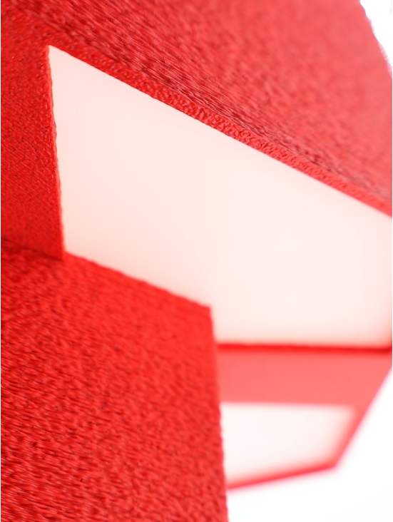 Lampe à poser Romy – Lampe granit hexagonale, design géométrique