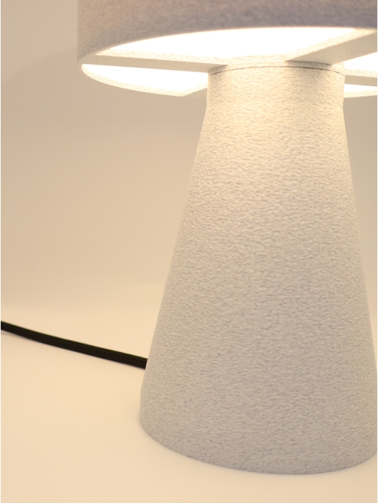 Lampe à poser Albane – Lampe granit cylindrique, design minimaliste