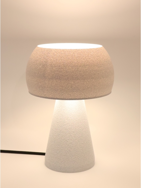 Lampe à poser Agnès – Lampe granit arrondie, lumière douce