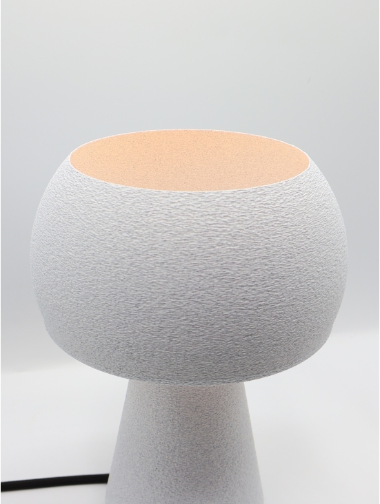 Lampe à poser Agnès – Lampe granit arrondie, lumière douce