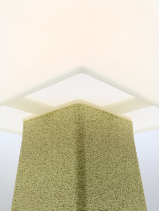 Isabelle – Lampe à poser design, granit & coquilles Saint-Jacques, Équilibre