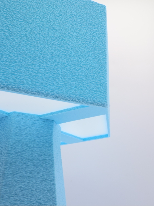 Thaïs pastel – Lampe à poser design hexagonale, taille Essentiel