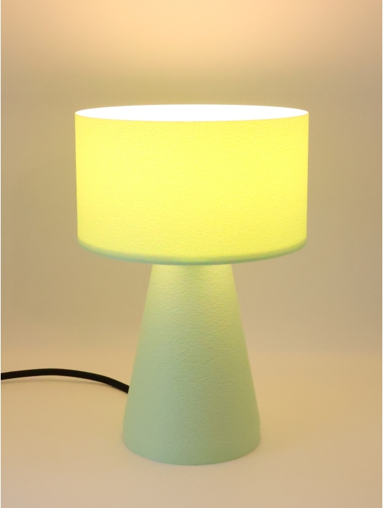 Albane Pastel – Lampe à poser design cylindrique, taille Essentiel