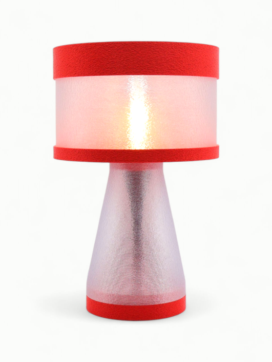 Meredith – Lampe à poser design finition Granit – Disponible en plusieurs couleurs