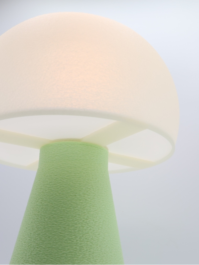 Annie – Lampe à poser abat-jour coquilles Saint-Jacques & pied Pastel, taille Essentiel