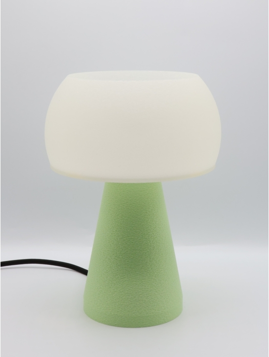 Annie – Lampe à poser abat-jour coquilles Saint-Jacques & pied Pastel, taille Essentiel