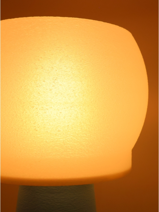 Clémence – Lampe à poser dôme crème coquilles Saint-Jacques & pied Pastel, taille Équilibre