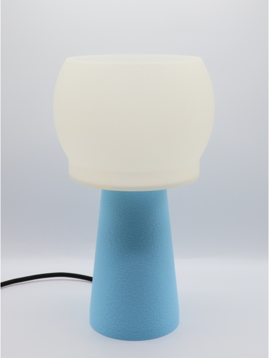 Clémence – Lampe à poser dôme crème coquilles Saint-Jacques & pied Pastel, taille Équilibre