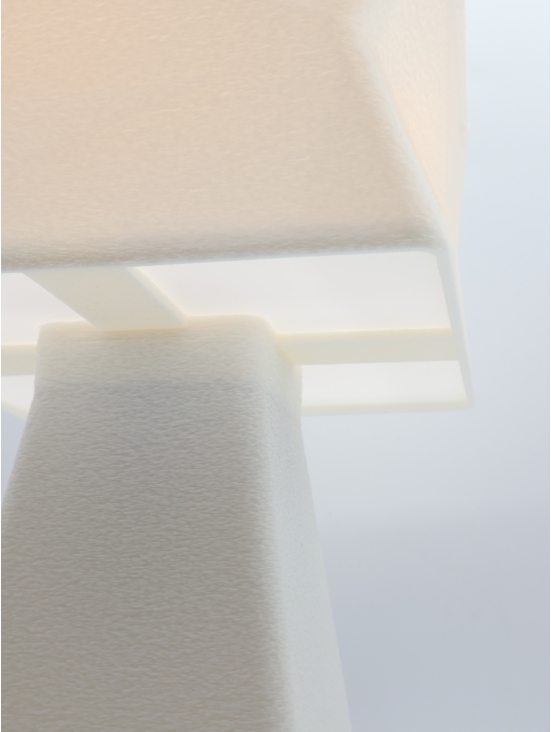 Adèle Pop Essentiel – Lampe à poser design carrée vrillée : couleurs Pop