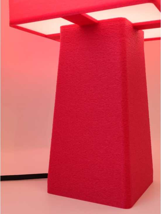 Lampe à poser Léonie Pop Équilibre – Carré facetté & couleurs Pop