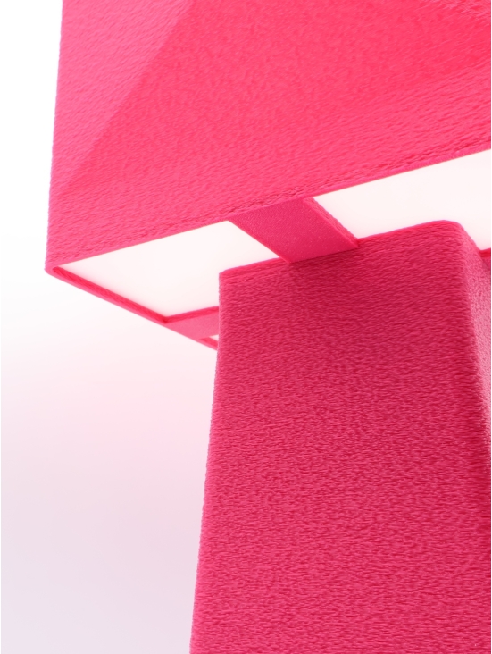 Lampe à poser Léonie Pop Équilibre – Carré facetté & couleurs Pop