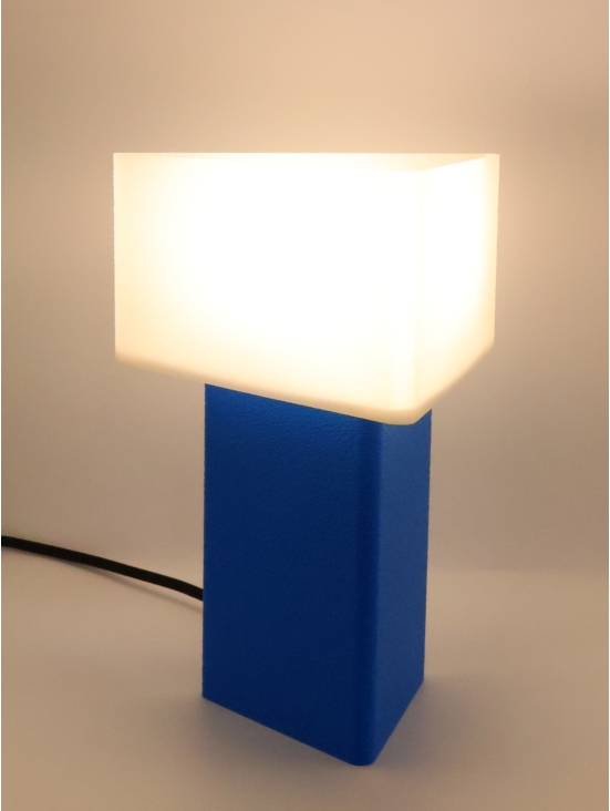 Lampe à poser Maëlle Essentiel – Halo crème apaisant & touche Pop colorée