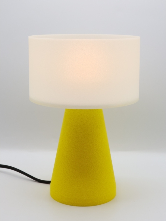 Lampe à poser Meredith Essentiel – Halo crème réconfortant & touche Pop colorée