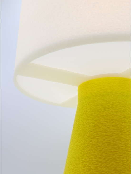 Lampe à poser Meredith Essentiel – Halo crème réconfortant & touche Pop colorée