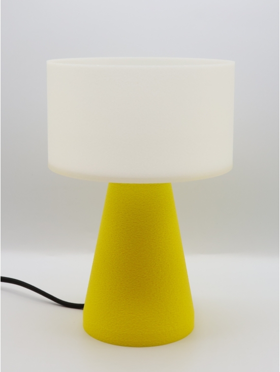 Lampe à poser Meredith Essentiel – Halo crème réconfortant & touche Pop colorée