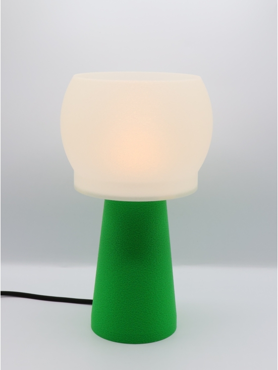 Lampe à poser Clemence Équilibre – Douceur crème coquilles Saint-Jacques & pied Pop coloré