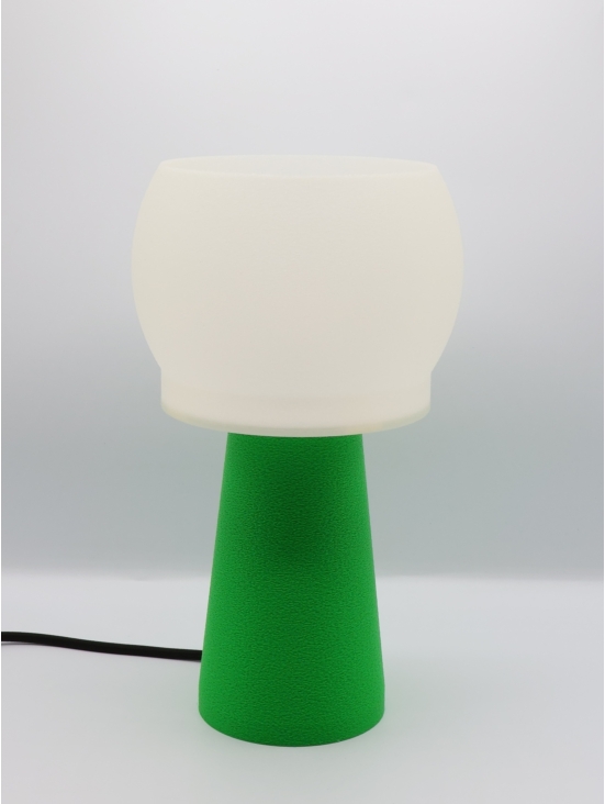 Lampe à poser Clemence Équilibre – Douceur crème coquilles Saint-Jacques & pied Pop coloré