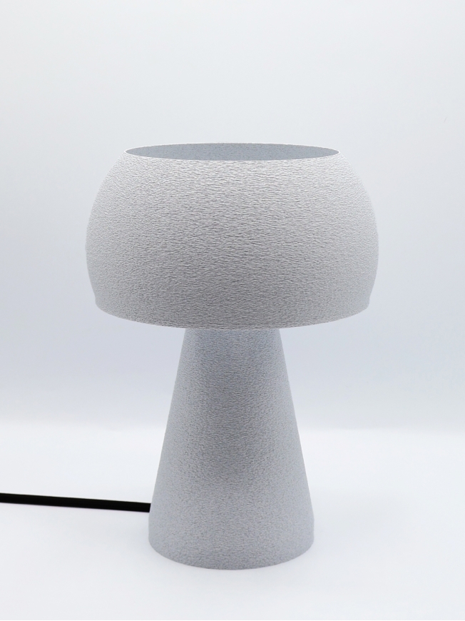 Lampe à poser Agnès – Lampe granit arrondie, lumière douce