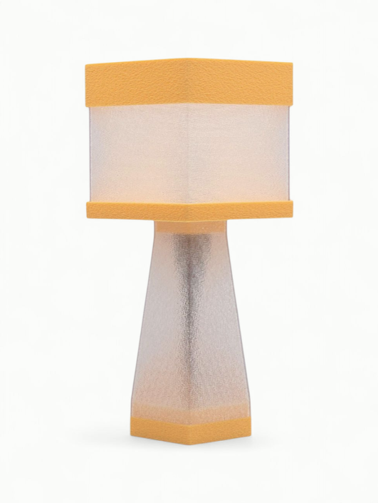 Aline – Lampe à poser design finition Pastel pêche – Disponible en plusieurs couleurs