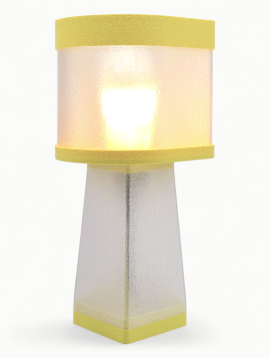 Valérie – Lampe à poser design, Couleurs PASTEL, Équilibre – Luminaire haut de gamme en impression 3D