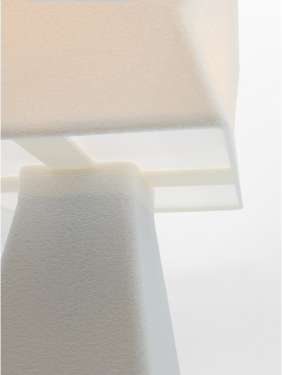 Adèle Pop Essentiel – Lampe à poser design carrée vrillée : couleurs Pop