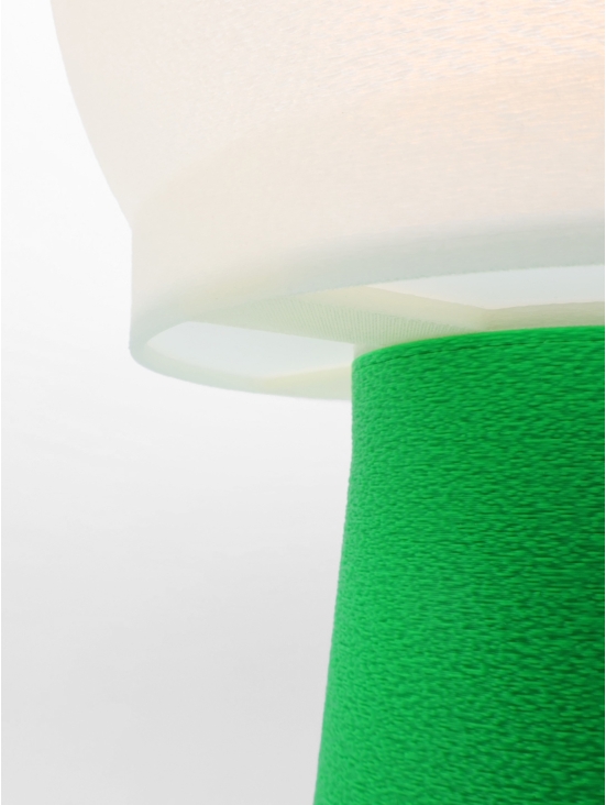 Lampe à poser Clemence Équilibre – Douceur crème coquilles Saint-Jacques & pied Pop coloré