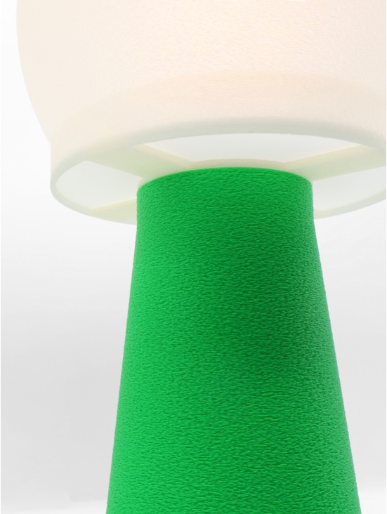 Lampe à poser Clemence Équilibre – Douceur crème coquilles Saint-Jacques & pied Pop coloré