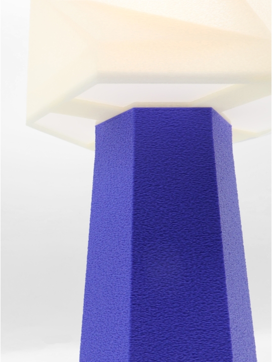 Lampe à poser Élise – Origami crème coquilles Saint-Jacques & pied Pop coloré