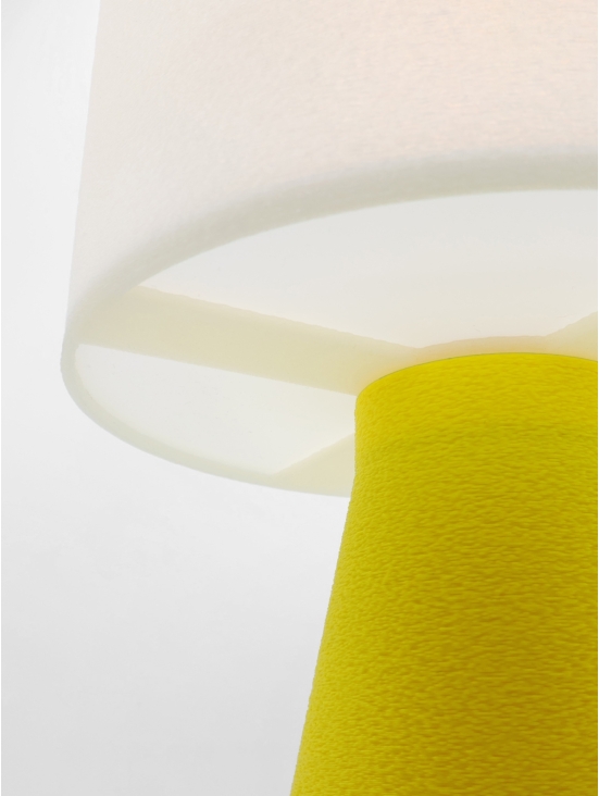Lampe à poser Meredith Essentiel – Halo crème réconfortant & touche Pop colorée