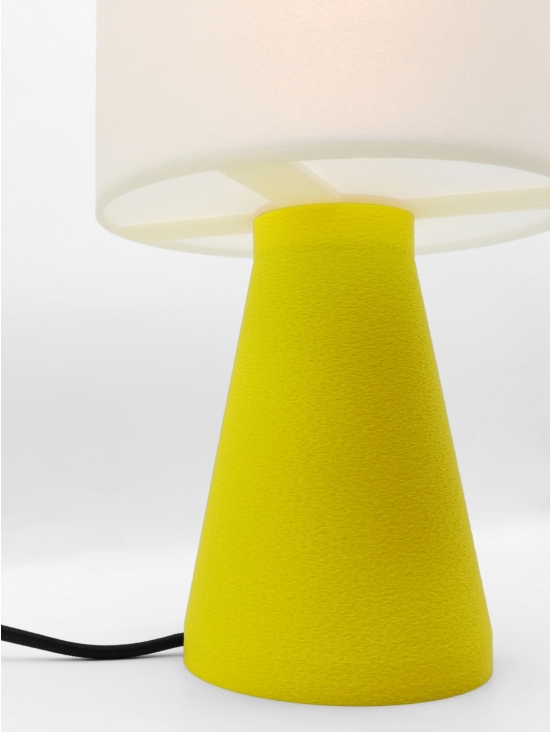 Lampe à poser Meredith Essentiel – Halo crème réconfortant & touche Pop colorée
