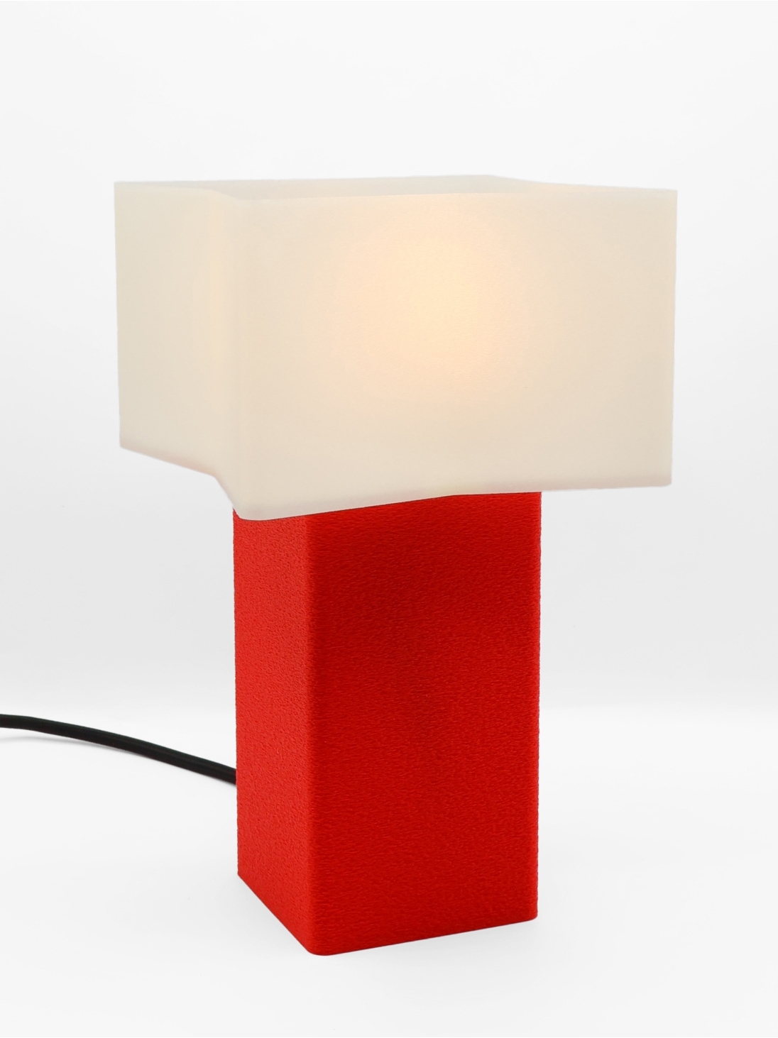 Lampe à poser Priscilla Essentiel – Relief crème coquilles Saint-Jacques & pied Pop coloré