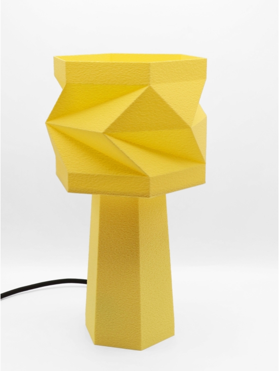 Alizée Pastel – Lampe à poser design facettée, taille Équilibre