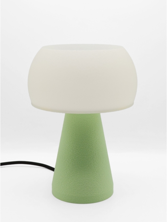 Annie – Lampe à poser abat-jour coquilles Saint-Jacques & pied Pastel, taille Essentiel