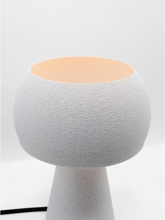 Lampe à poser Agnès – Lampe granit arrondie, lumière douce