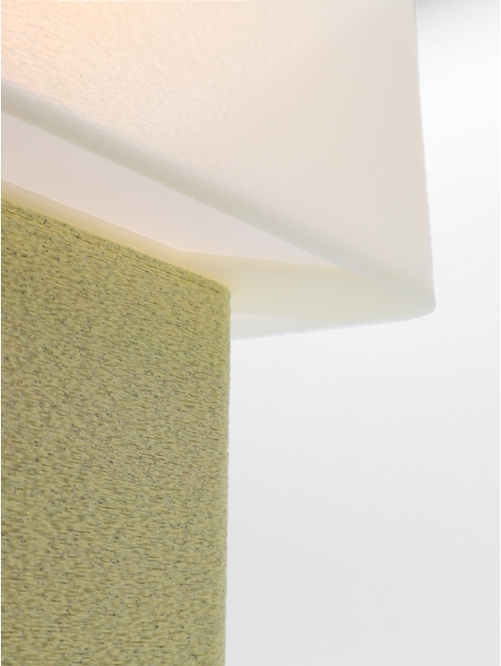 Maelle – Lampe à poser design coquilles Saint-Jacques & granit vanille