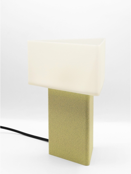 Maelle – Lampe à poser design coquilles Saint-Jacques & granit vanille