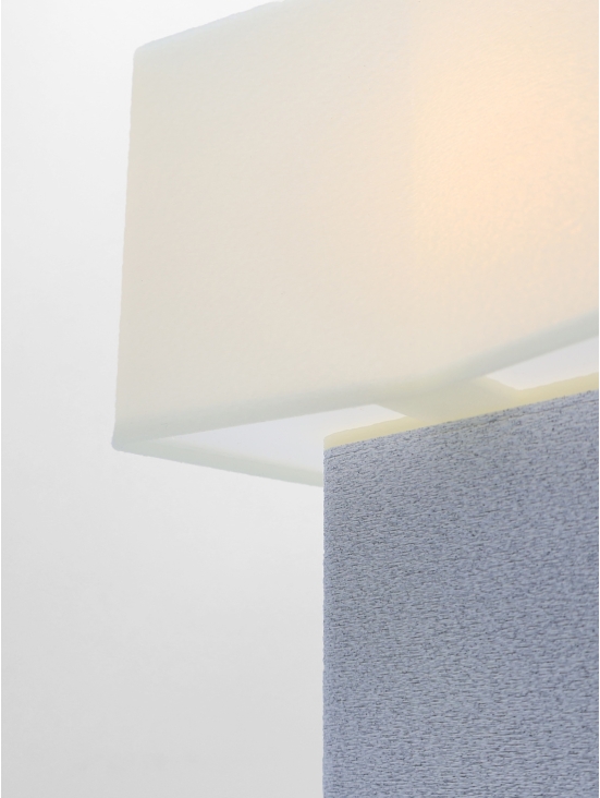 Priscilla – Lampe à poser design coquille Saint-Jacques & granit – Format Essentiel