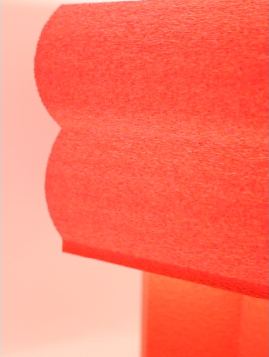 Détail de l’abat-jour Romy, relief à paliers, ambiance déco contemporaine.