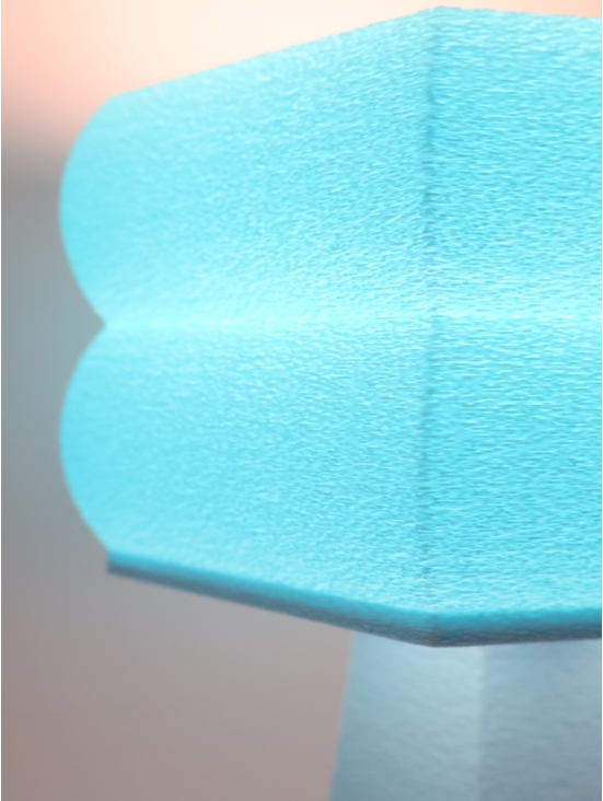 Thaïs pastel – Lampe à poser design hexagonale, taille Essentiel