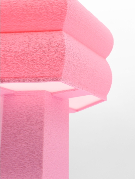 Romy Pastel – Lampe à poser design hexagonale, taille Essentiel